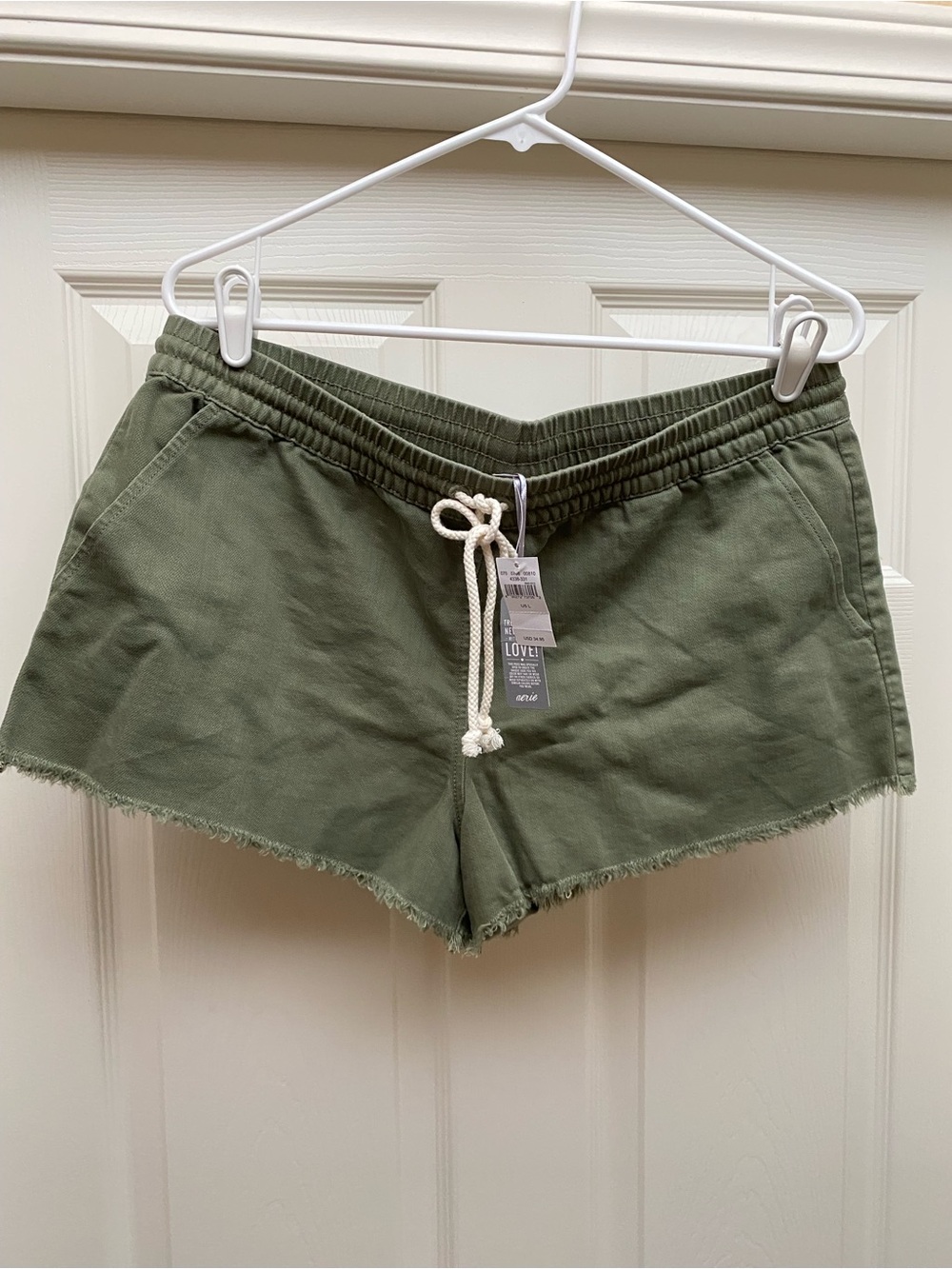 Aerie Shorts drawstring elastic waist low rise womens large